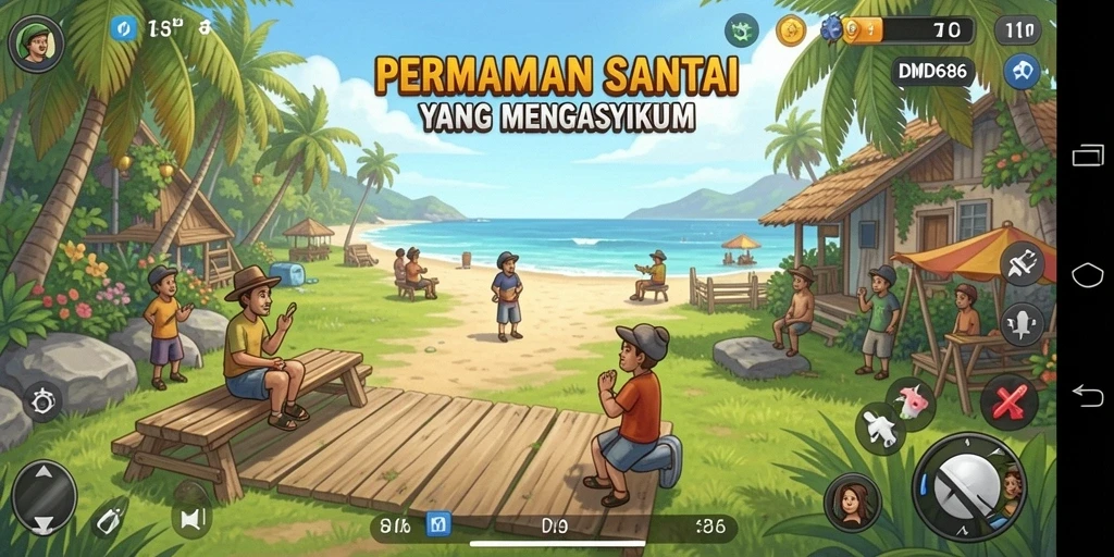 Tampilan menarik dari gameplay DMD686 yang seru.