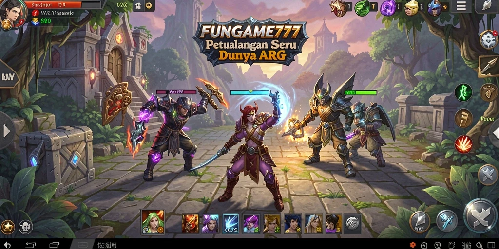 Tampilan menarik gameplay ARPG di FUNGAME777.