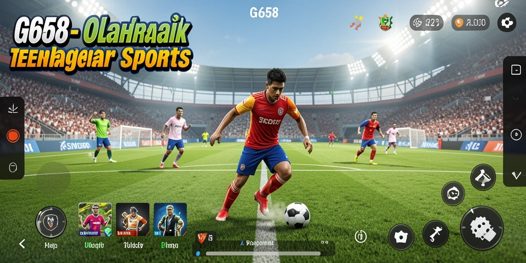 Tampilan gameplay menarik dari G668 yang menunjukkan aksi olahraga.
