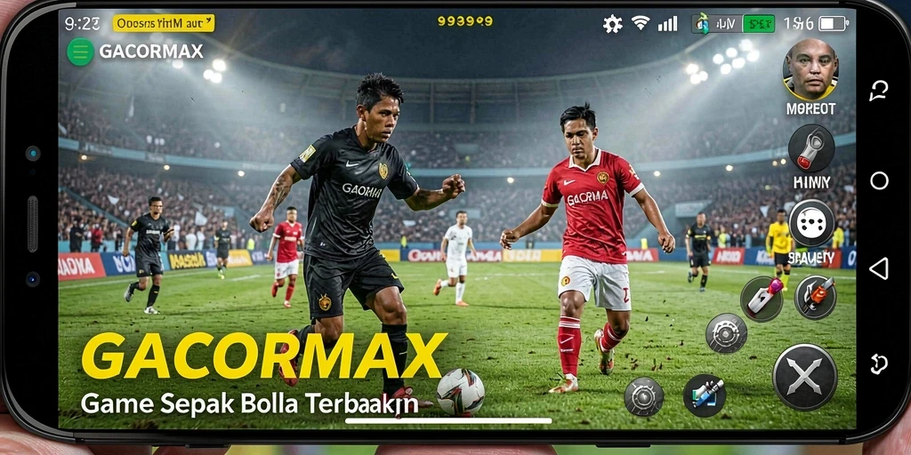 Screenshot gameplay menarik dari GACORMAX yang menunjukkan aksi sepak bola mengejutkan.