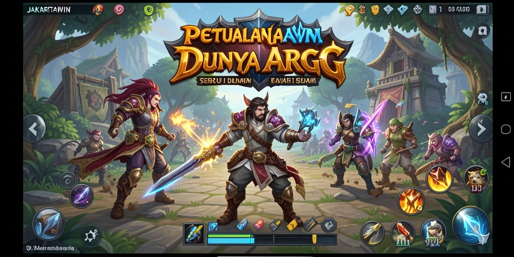 Screenshot gameplay JAKARTAWIN menampilkan aksi tempur yang mendebarkan.