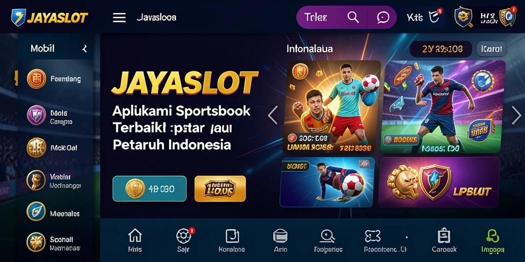 Gambar tampilan gameplay di aplikasi JAYASLOT dengan fitur taruhan yang menarik.