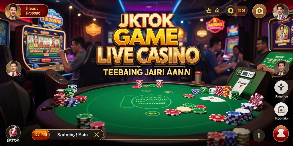 Gameplay menakjubkan di JKTOK Live Casino dengan dealer nyata.