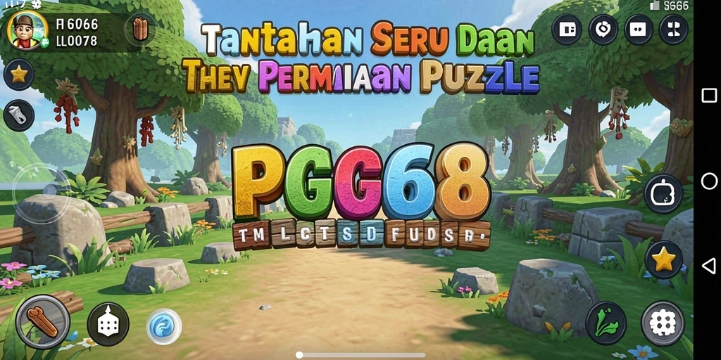 Tampilan gameplay PGG68 yang menantang dan penuh warna.