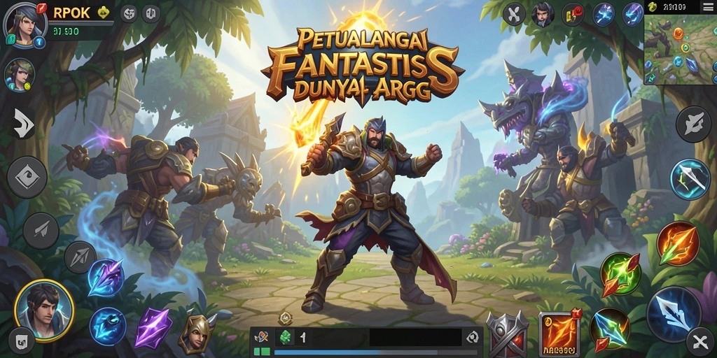 Tampilan gameplay RPOK yang menarik dan dinamis.