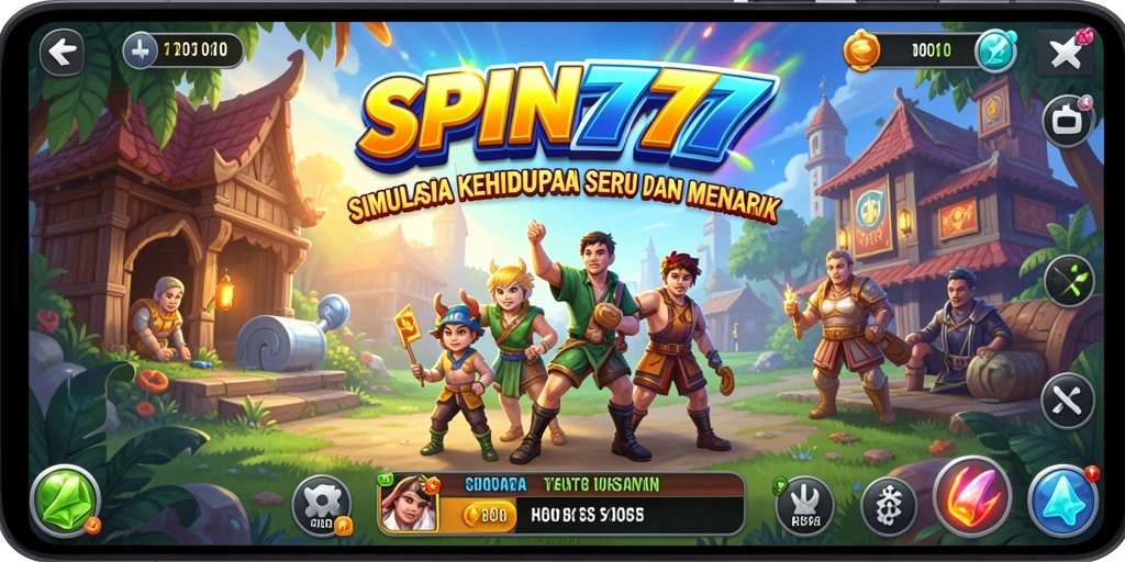 Tampilan gameplay <strong>SPIN777</strong> yang menawan dan interaktif.